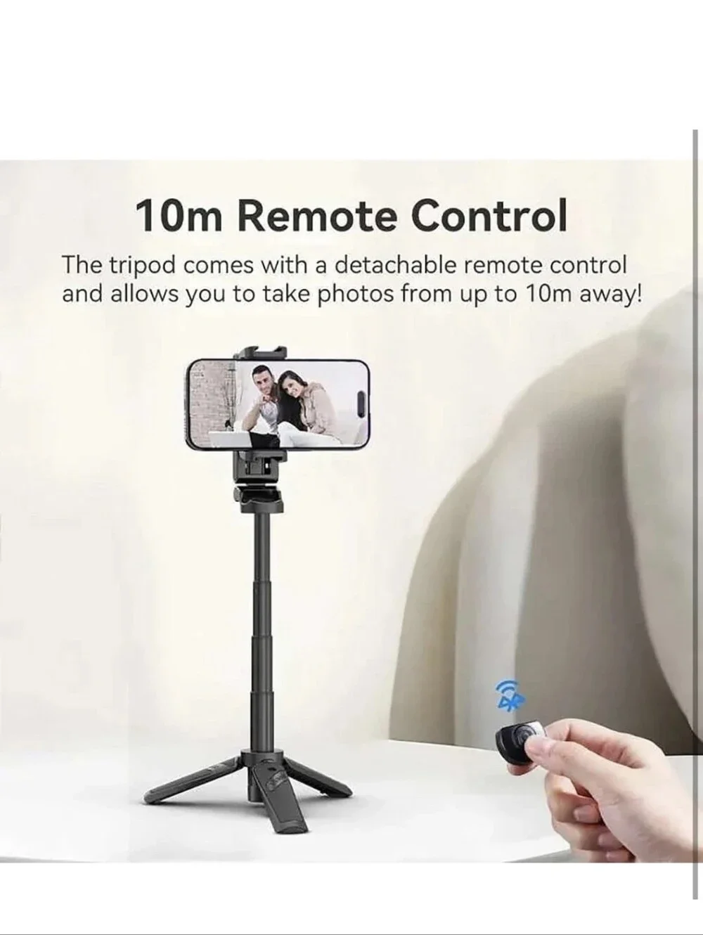 P15 Mini Black Mini Grip Quadripod Phone Mount -